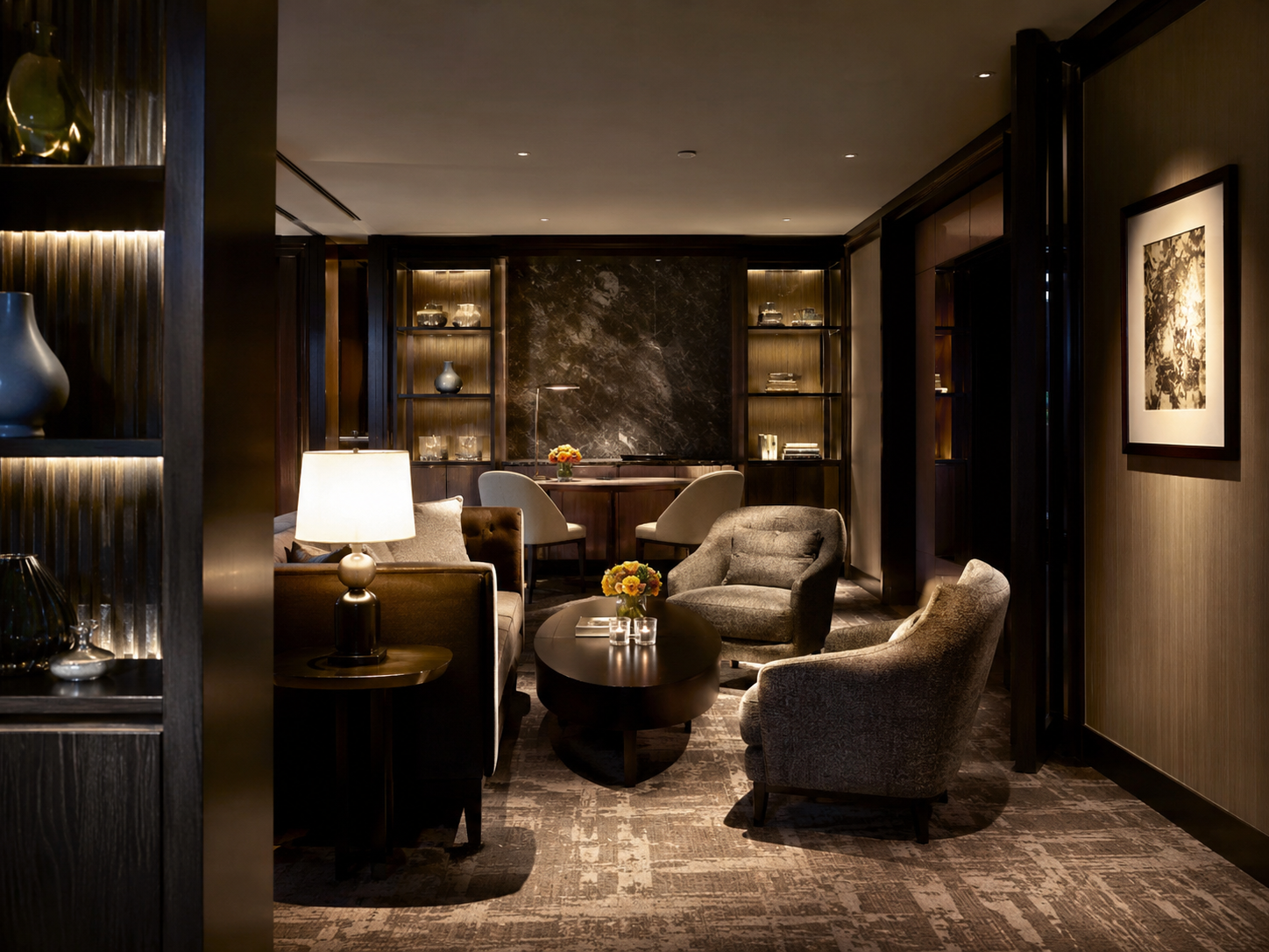 Szerencse VIP hospitality lounge with discreet premium service mood
